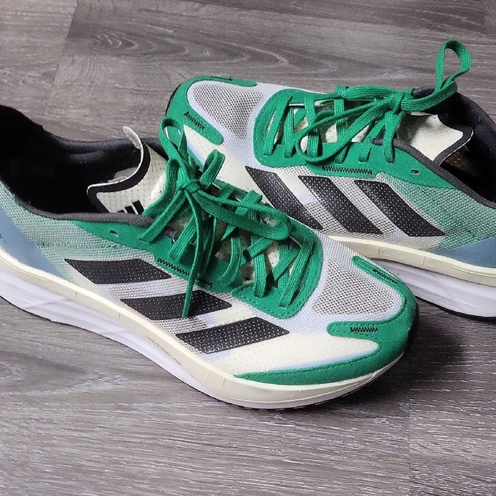 Adidas Men's Green and Black Athletic Shoes